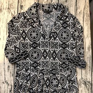 BCBG Black & White Dress